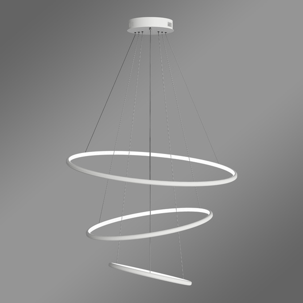 Moderne LED-Pendelleuchte Orbit No.3 80 cm Weiß 4000K mit Fernbedienung LEDesign