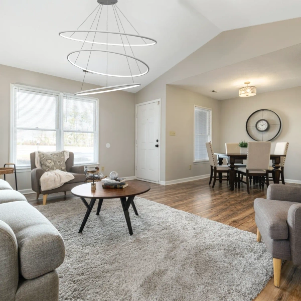 Moderne LED-Pendelleuchte Orbit No.3 100 cm Weiß 3000K mit Tuya LEDesign