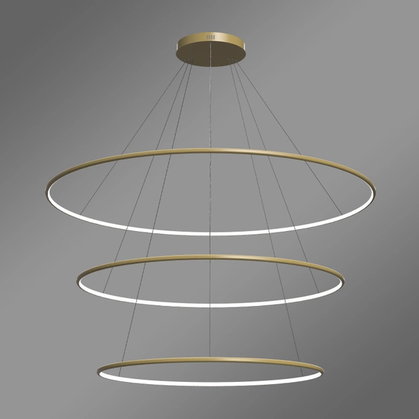 Moderne LED-Pendelleuchte Orbit No.3 Gold 150 cm 4000K mit Tuya LEDesign