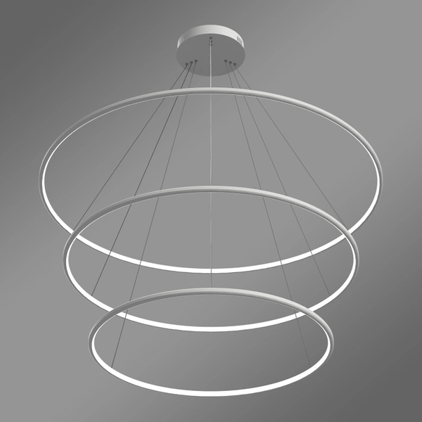 Moderne LED-Pendelleuchte Orbit No.3 120 cm Weiß 3000K dimmbar LEDesign