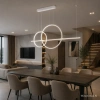 Moderne LED-Pendelleuchte Geometrik No.4 Weiß 4000K mit Fernbedienung LEDesign