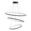 Moderne LED-Pendelleuchte Orbit No.3 100 cm Schwarz 3000K mit Fernbedienung LEDesign