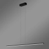 Moderne LED-Pendelleuchte LINE 120 cm Schwarz 3000K LEDesign