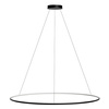 Moderne LED-Hängeleuchte Orbit No.1 150 cm Schwarz 3000K mit Fernbedienung LEDesign