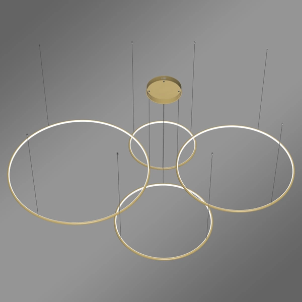 Moderne LED-Pendelleuchte Orbit S No.4 120 cm Gold 3000K LEDesign