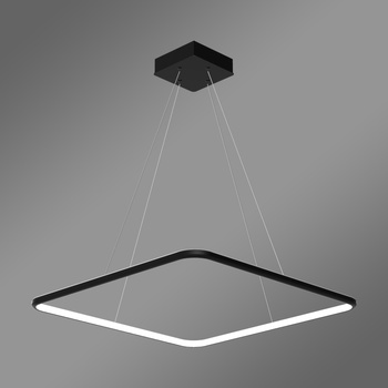 Moderne LED-Hängeleuchte Quadrum No.1 60 cm Schwarz 4000K LEDesign