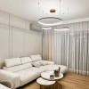 Moderne LED-Pendelleuchte Orbit S No.3 80cm Gold 4000K LEDesign