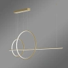 Moderne LED-Pendelleuchte Geometrik No.4 60/40 cm Gold 3000K LEDesign