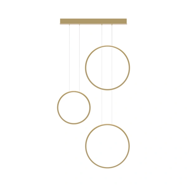 Moderne LED-Pendelleuchte Moon No.3 Gold 3000K mit Tuya App LEDesign