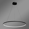 Moderne LED-Hängeleuchte Orbit No.1 100 cm Schwarz 3000K mit Fernbedienung LEDesign