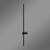 Moderne LED-Wandleuchte Line 120 cm Schwarz 3000K elegantes Wandlicht LEDesign