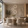 Moderne LED-Pendelleuchte Moon No.3 Weiß 3000K mit Tuya App LEDesign