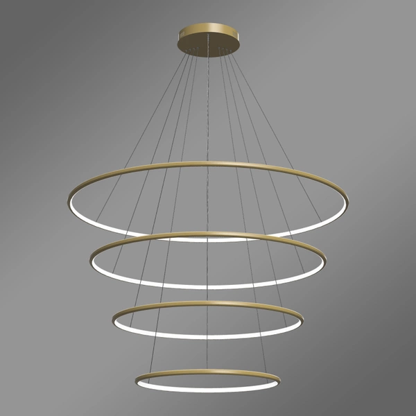 Moderne LED-Pendelleuchte Orbit No.4 120 cm Gold 4000K LEDesign