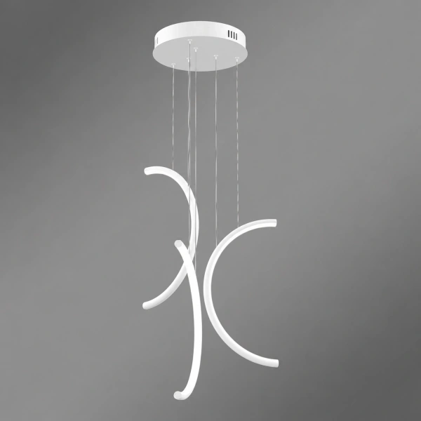 Moderne Pendelleuchte Led Moon No.3 40 cm Weiß 3000K mit Tuya App LEDesign