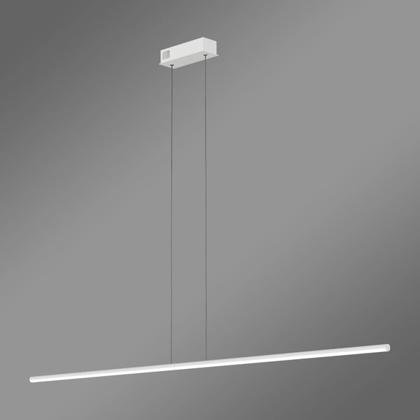 Moderne LED-Pendelleuchte Line 150 cm Weiß 3000K dimmbar LEDesign