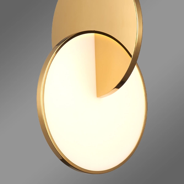 Led-Pendelleuchte Eclipse gold modern für elegante Innenräume