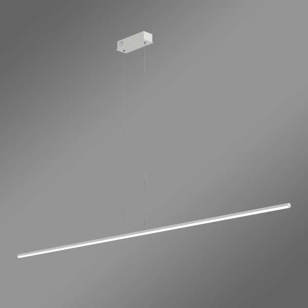 Moderne LED-Pendelleuchte Led Line 180 cm Weiß mit Fernbedienung 4000K LEDesign