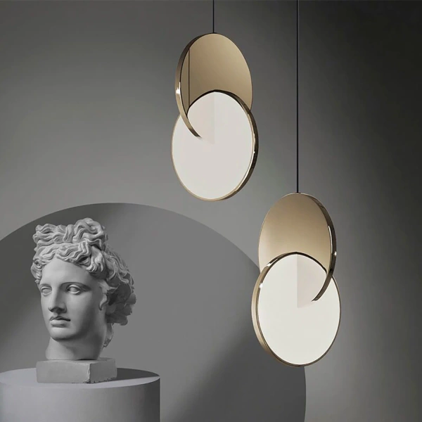 Led-Pendelleuchte Eclipse gold modern für elegante Innenräume