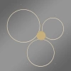 Moderne LED-Pendelleuchte Orbit S No.3 120 cm Gold 3000K dimmbar LEDesign