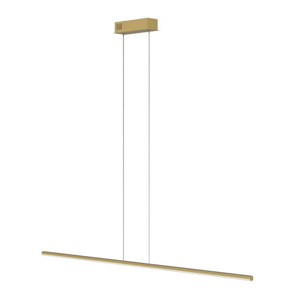 Moderne LED-Pendelleuchte LINE 120 cm Gold 4000K dimmbar LEDesign