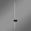 Moderne LED-Wandleuchte Line 120 cm Schwarz 4000K elegantes Wandlicht LEDesign