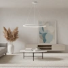 Moderne LED-Hängeleuchte Orbit No.1 100 cm Weiß 3000K LEDesign