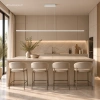 Moderne LED-Pendelleuchte Led Line 180 cm Weiß mit Fernbedienung 4000K LEDesign