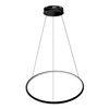 Moderne LED-Hängeleuchte Orbit No.1 60 cm Schwarz 3000K mit Fernbedienung LEDesign