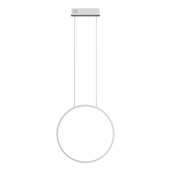 Moderne Hängeleuchte Led Moon 40 cm weiß, mit Fernbedienung, neutraler Farbton 4K LEDesign