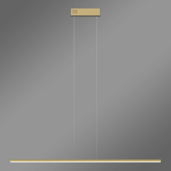 Moderne LED-Pendelleuchte LINE 100 cm Gold 4000K mit Fernbedienung LEDesign