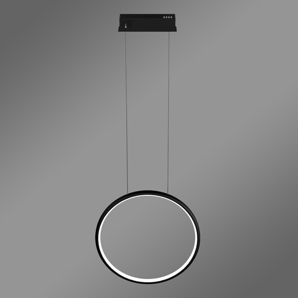 Moderne LED-Hängeleuchte Moon 40 cm Schwarz mit warmem Licht 3000K LEDesign