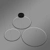 Moderne LED-Pendelleuchte Orbit S No.3 120 cm Schwarz 3000K dimmbar LEDesign