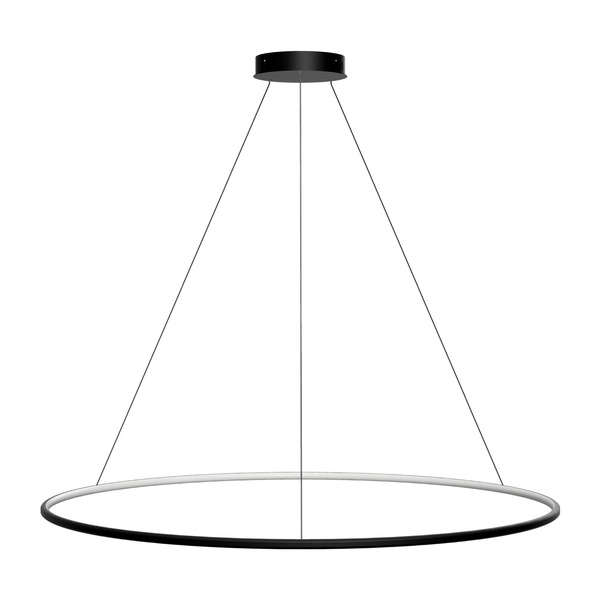 Moderne LED-Hängeleuchte Orbit No.1 120 cm Schwarz 3000K dimmbar LEDesign