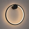 Moderne LED-Wandleuchte Moon 30 cm Schwarz 3000K LEDesign