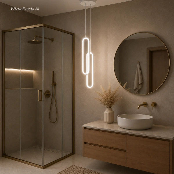 Moderne LED-Pendelleuchte Led Ellipse No.2 Weiß 4000K LEDesign