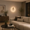 Moderne LED-Wandleuchte Moon 30 cm Gold 3000K LEDesign