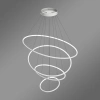 Moderne LED-Pendelleuchte Orbit No.4 100 cm Weiß – variable Lichtfarbe, Fernbedienung LEDesign
