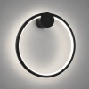 Moderne LED-Wandleuchte Moon 30 cm Schwarz 4000K LEDesign