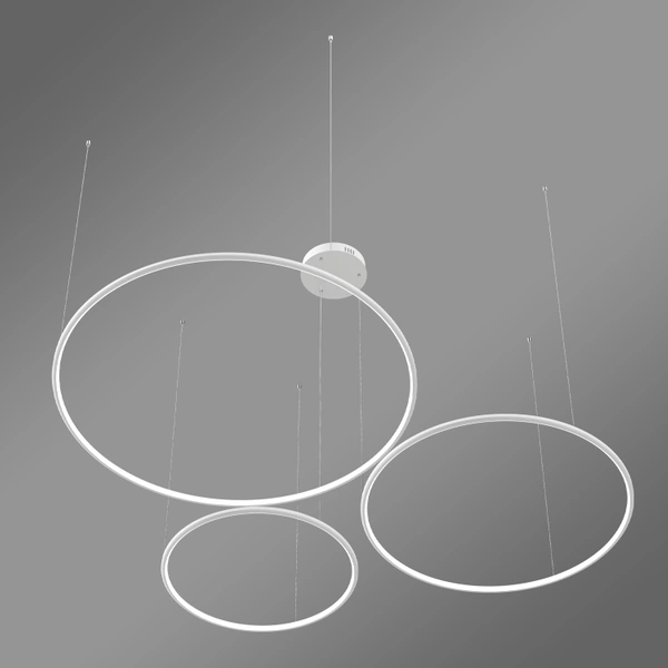 Moderne LED-Pendelleuchte Orbit S No.3 100 cm Weiß 4000K mit Tuya LEDesign