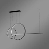 Moderne LED-Pendelleuchte Geometrik No.4 Schwarz 3000K mit Fernbedienung LEDesign