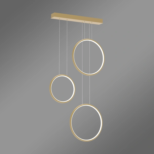 Moderne LED-Pendelleuchte Moon No.3 Gold 3000K mit Tuya App LEDesign