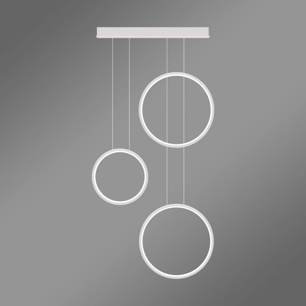 Moderne LED-Pendelleuchte Moon No.3 Weiß 3000K mit Tuya App LEDesign
