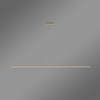 Moderne LED-Pendelleuchte Line 180 cm Gold 4000K mit Fernbedienung LEDesign