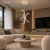 Moderne Pendelleuchte Led Moon No.3 40 cm Weiß 4000K | LEDesign