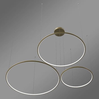 Moderne LED-Pendelleuchte Orbit S No.3 100 cm Gold 4000K dimmbar LEDesign
