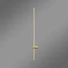 Moderne LED-Wandleuchte Line 120 cm Gold 3000K elegantes Wandlicht LEDesign