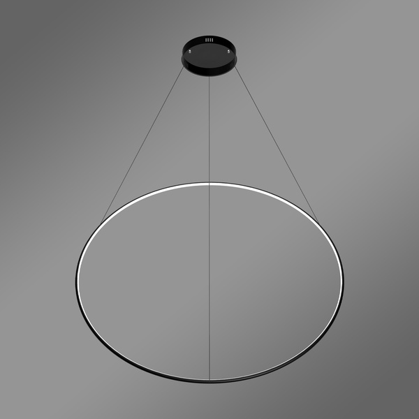 Moderne LED-Hängeleuchte Orbit No.1 150 cm Schwarz 3000K mit Fernbedienung LEDesign