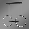 Moderne LED Pendelleuchte Celestial No 3 schwarz mit Tuya App 4000K LEDesign
