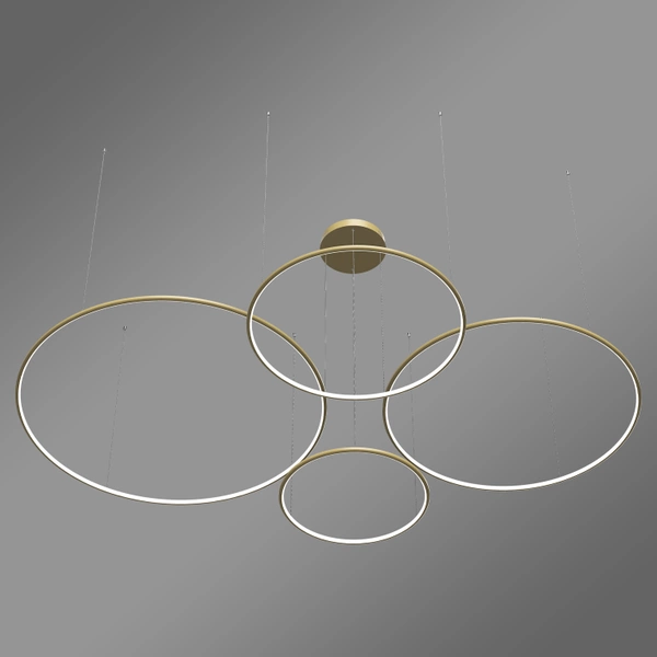 Moderne LED-Pendelleuchte Orbit S No.4 120 cm Gold 4000K mit Tuya LEDesign