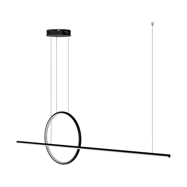 Moderne LED-Pendelleuchte Geometrik 40 cm Schwarz 3000K LEDesign